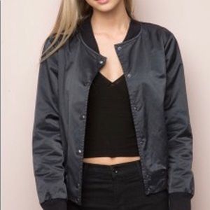 Brandy Melville black bomber jacket, NWOT
